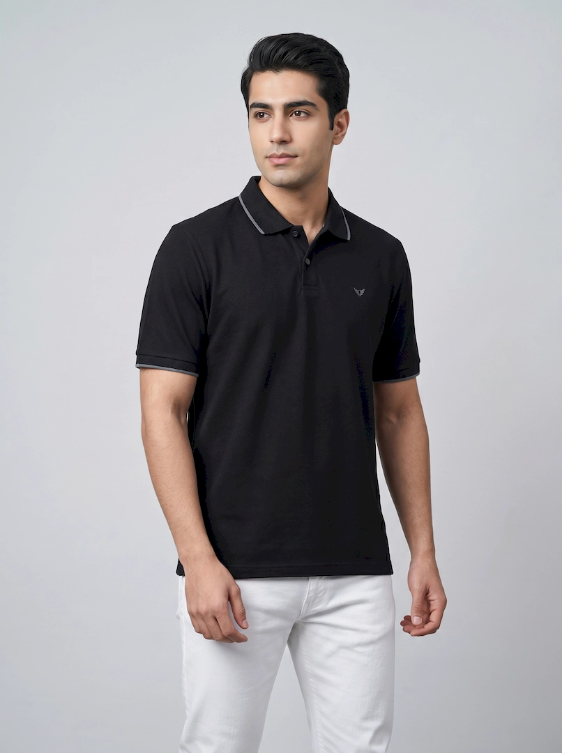 تیشرت جودون 3 دکمه مردانه 3923